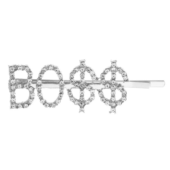 ⚜️[𝟯/$𝟭𝟴]⚜️BO$$ Crystal Silver Hairpin NEW - Picture 12 of 15